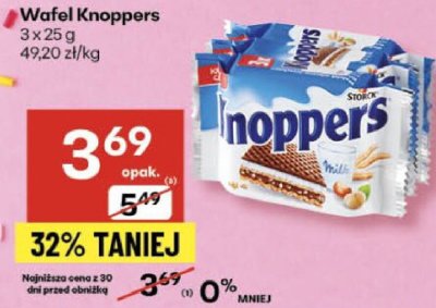 Wafel Knoppers 3x25g promocja w Delikatesy Centrum