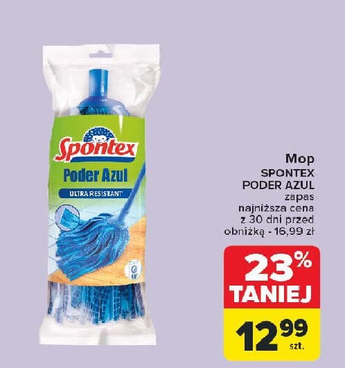 Mop poderazul Spontex promocja w Carrefour Market