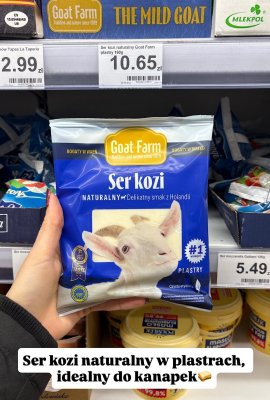 Ser kozi naturalny Goat Farm plastry promocja w Dino