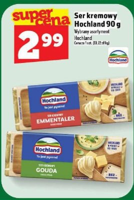 Ser kremowy Hochland 90 g, Emmentaler, Gouda promocja w TOPAZ