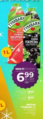 Nektar Tymbark czarna porzeczka 1 l promocja w Duży Ben