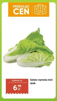 Sałata rzymska mini opak. promocja w Biedronka