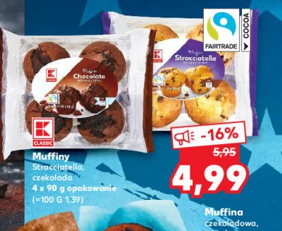 Muffiny straciatella K-classic promocja