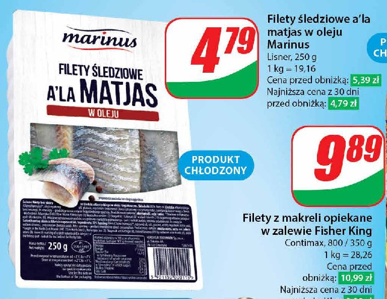 Filety śledziowe a la matjas w oleju promocja