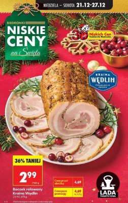Boczek rolowany Kraina Wędlin promocja w Biedronka