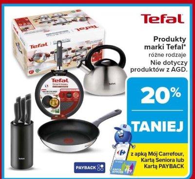 Produkty marki Tefal - różne rodzaje promocja w Carrefour Market