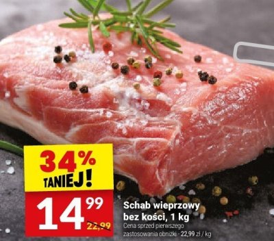 Schab wieprzowy bez kości, 1 kg promocja w Twój Market