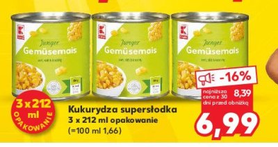 Kukurydza słodka K-classic promocja