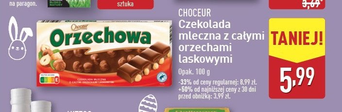 Czekolada z orzechami laskowymi Choceur promocja