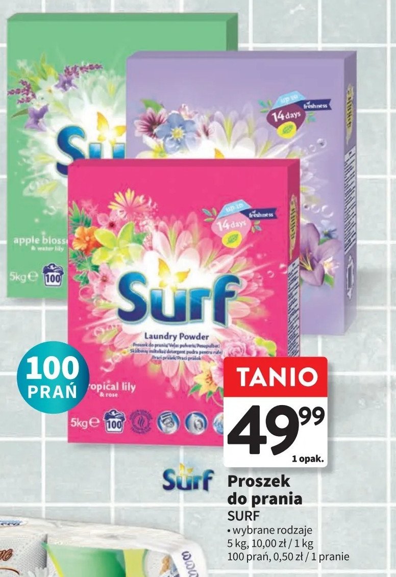 Proszek do prania tropical lily Surf promocja