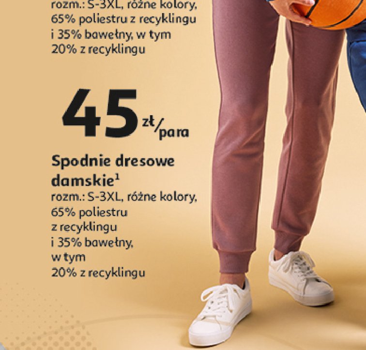 Spodnie dresowe s-3xl Auchan inextenso promocja