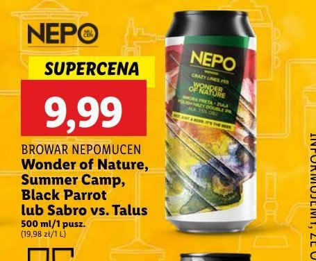 Piwo Nepomucen black parrot promocja