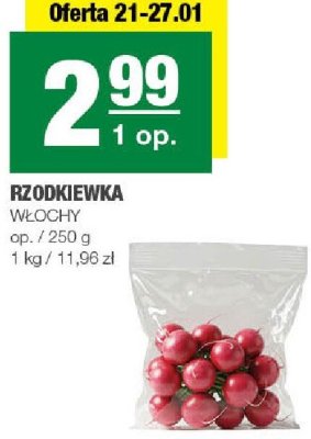 Rzodkiewka Włochy promocja w SPAR