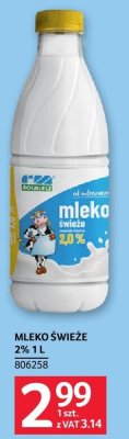 Mleko świeże 2% 1L promocja w Selgros