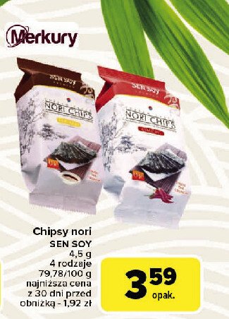 Chipsy nori kimchi Sen soy promocja