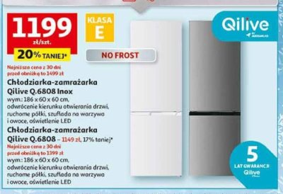 Chłodziarka-zamrażarka Qilive Q.6808 Inox promocja w Auchan