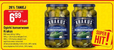 Ogórki konserwowe  promocja w POLOmarket