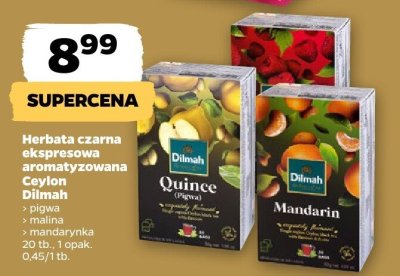 Herbata czarna ekspresowa aromatyzowana Ceylon malina promocja w Netto