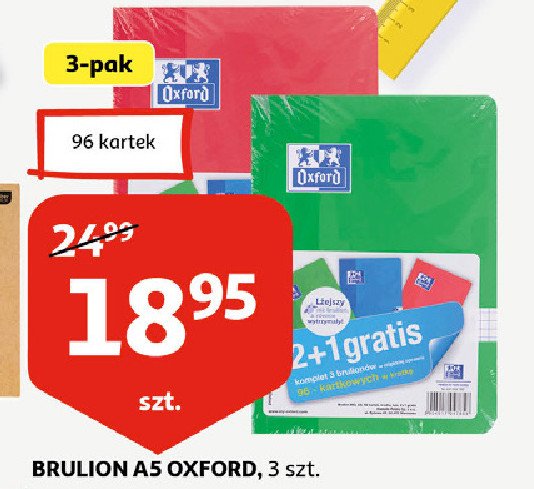 Brulion a5 96 kartek Oxford promocja