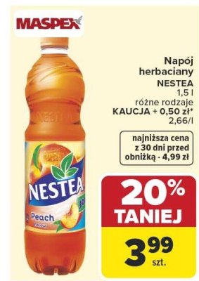 Napój herbaciany NESTEA 1,5 l różne rodzaje promocja w Carrefour Market