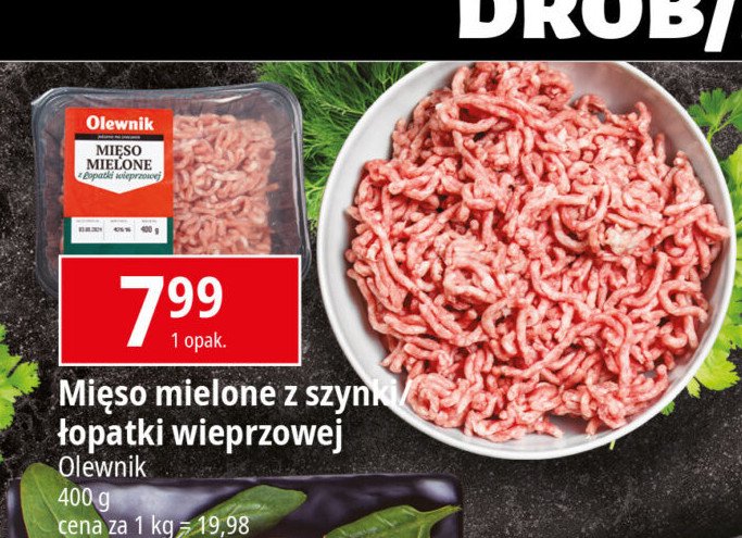 Mięso mielone z łopatki Olewnik promocja