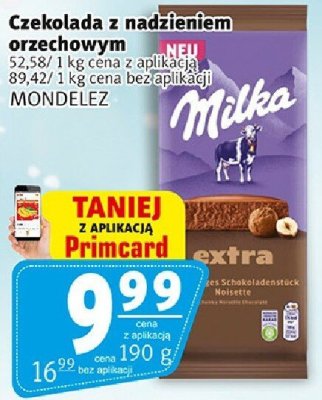 Czekolada Czekolada z nadzieniem orzechowym MONDELEZ promocja w Prim Market