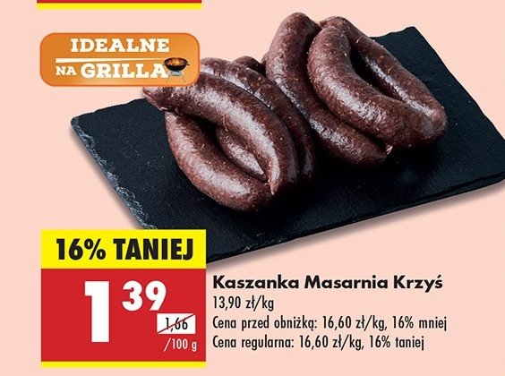 Kaszanka grillowa Masarnia krzy艣 promocja