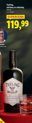 Whisky Teeling ze szklanką promocja w Lidl