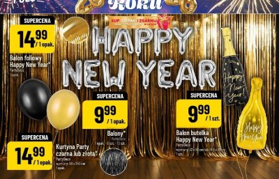 Balon foliowy Happy New Year promocja w POLOmarket