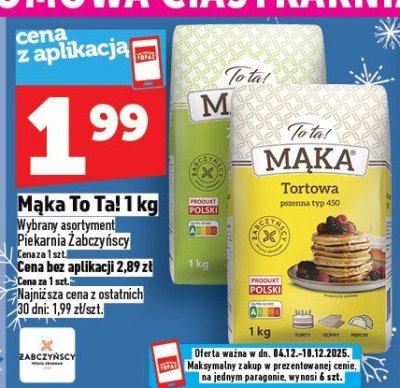 Mąka To Ta! Tortowa 1 kg promocja w TOPAZ