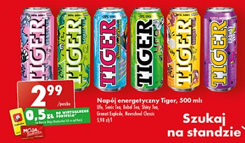 Napój rebel tea Tiger energy drink promocja