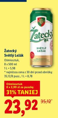 Piwo promocja w Lidl