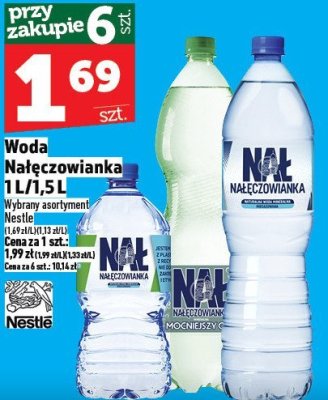 Woda Nałęczowianka 1L/1,5L promocja w TOPAZ