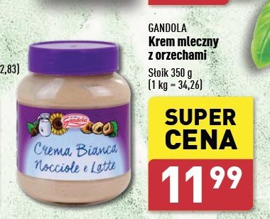 Krem mleczny z orzechami Gandola promocja