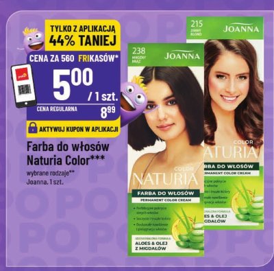 Farba do włosów Joanna Naturia Color różne rodzaje promocja w POLOmarket