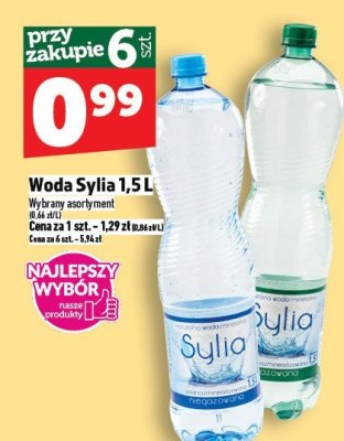 Woda Sylia 1,5L promocja w TOPAZ