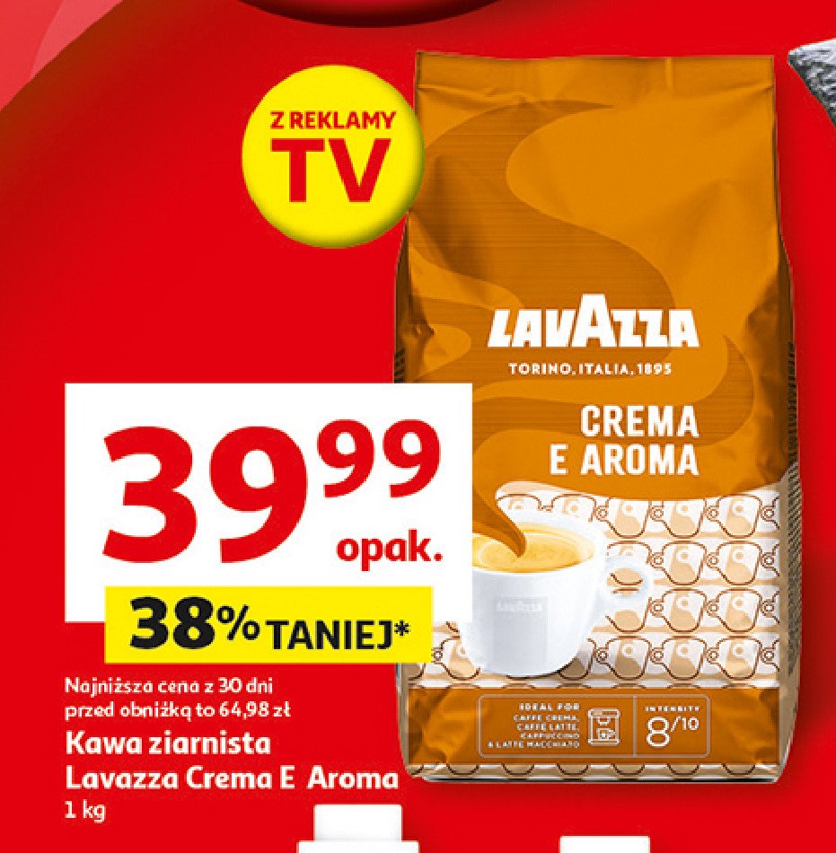 Kawa Lavazza espresso crema e aroma promocja