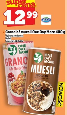 Granola/muesli One Day More 400 g promocja w TOPAZ