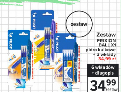 Zestaw frixon ball: 6 wk艂ad贸w + d艂ugopis Pilot promocja