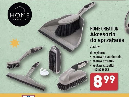 Zestaw szczotka i ściągaczka Home creation promocja w Aldi