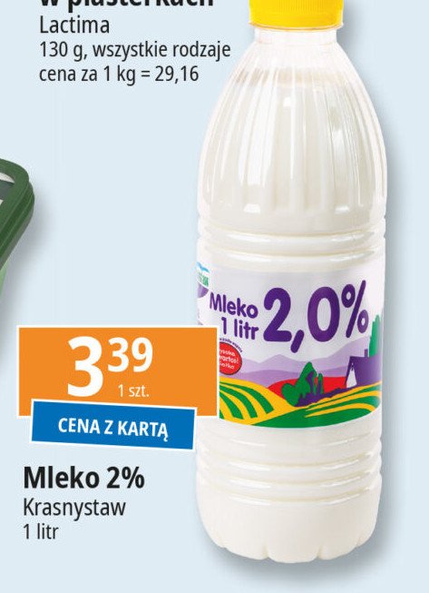 Mleko 2% Krasnystaw promocja w Leclerc