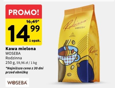Kawa mielona Woseba Rodzinna promocja w Intermarche