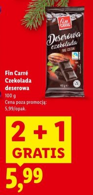 Czekolada deserowa promocja w Lidl
