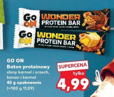 Baton proteinowy słony karmel i orzech promocja w Kaufland