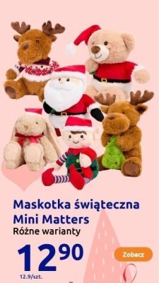 Maskotka świąteczna Mini Matters, różne warianty promocja w Action