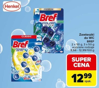 Zawieszki do WC, różne rodzaje Bref promocja w Carrefour Market