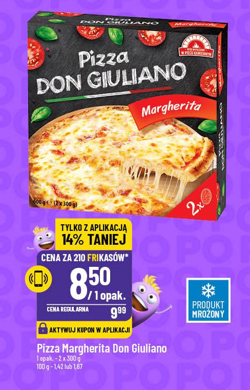 Pizza margherita Don giuliano promocja