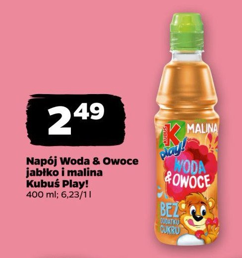 Napój jabłko-malina Kubuś play! woda & owoce promocja