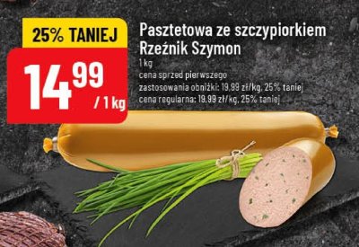Pasztetowa ze szczypiorkiem Rzeźnik Szymon promocja w POLOmarket