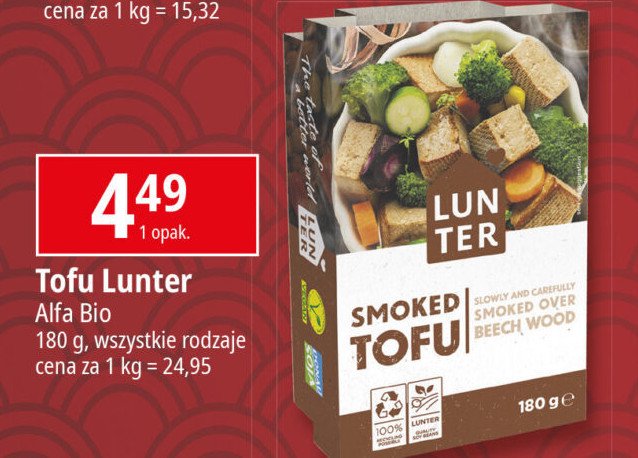 Tofu wędzone Lunter promocja